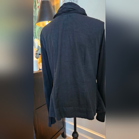 Prairie Underground Embroidered Organic Cotton Cardigan Jet Black size M - Picture 5 of 12